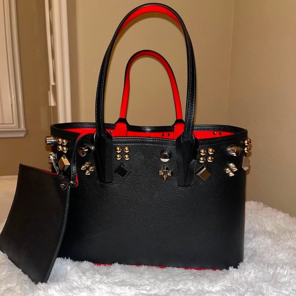 Christian Louboutin Cabata Small Empire Paris Leather Tote Bag